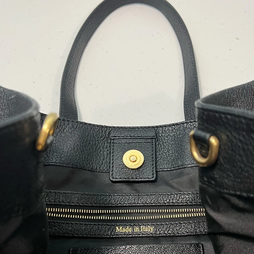 Moschino Leather Vintage Black Tote